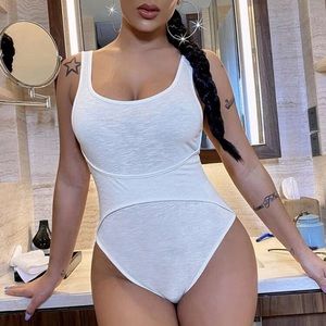 Scoop Neck Tank Bodysuit